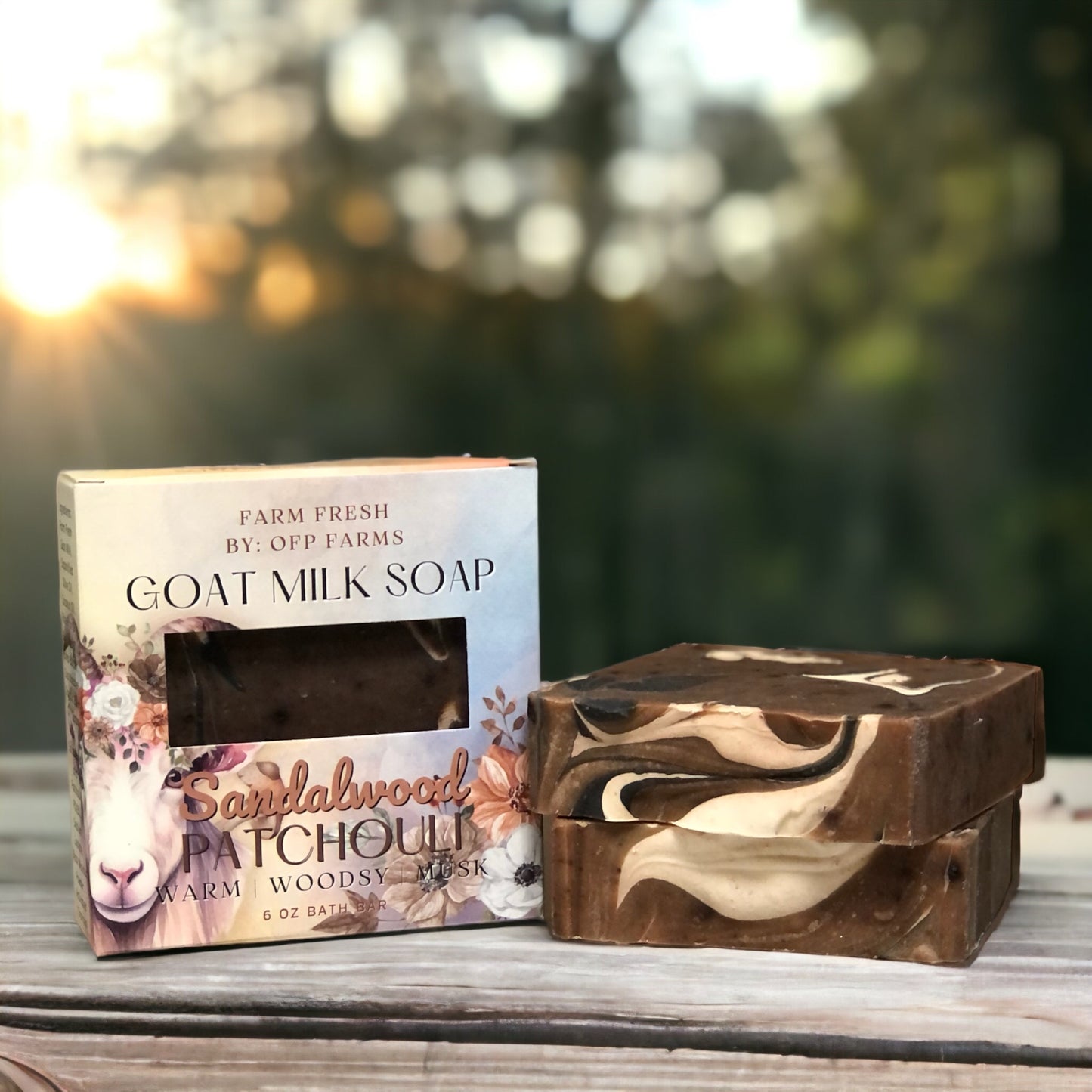 Sandalwood Patchouli, Goat Milk Soap