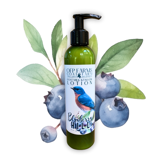 Blueberry Hill, Goat Milk and Tallow Hand and Body Lotion