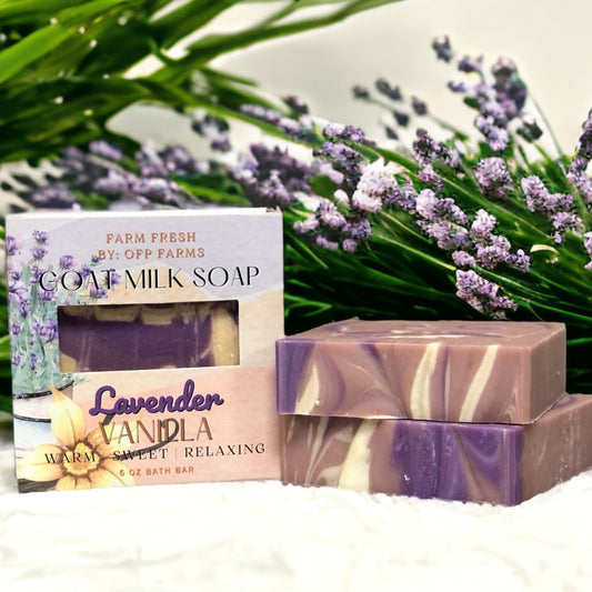 Lavender and Vanilla, 6 oz Goat Milk Soap