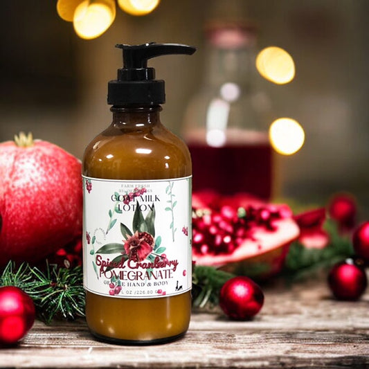 Cranberry Pomegranate, Holiday Goat Milk Lotion