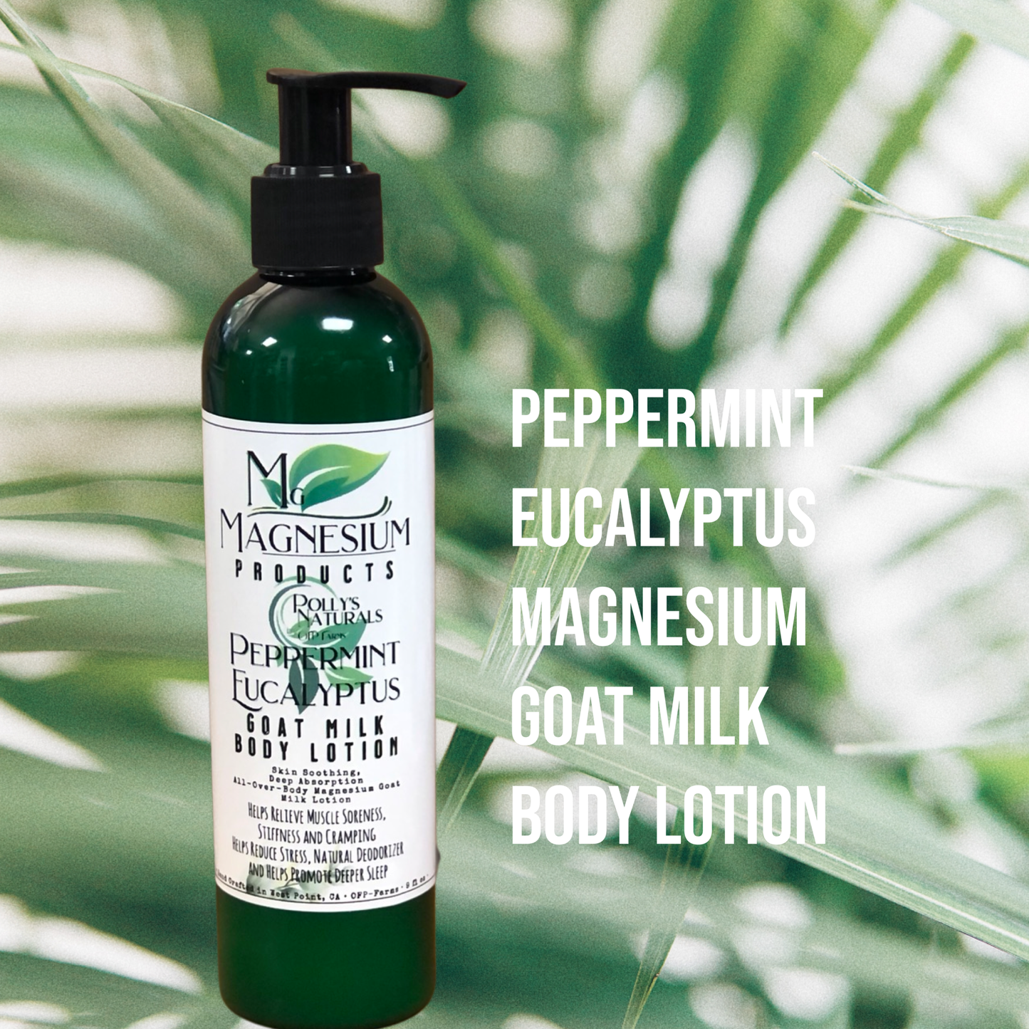 Magnesium Goat Milk Body Lotion, Sleep, Body Wellness, Arthritis, Plantar Fasciitis
