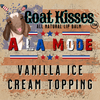 Goat Kisses (TM) Smack Pack, 4 Lip Balms, FREEDOM