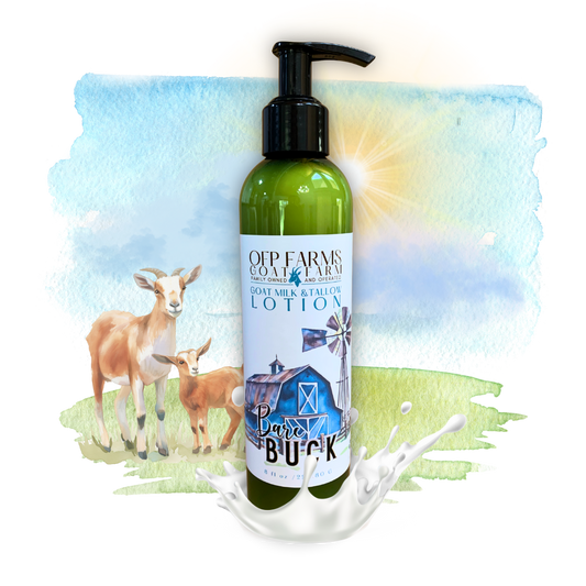 Bare Buck, Goat Milk & Tallow Hand and Body Lotion (Unscented)