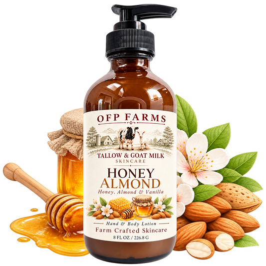 Honey & Almond Goat Milk & Tallow Body Lotion | 8 oz