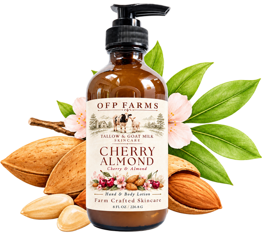 Cherry Almond Goat Milk & Tallow Body Lotion
