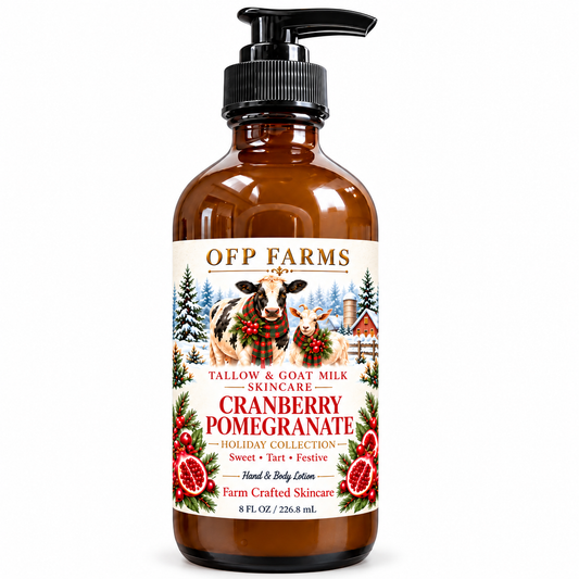 PRE-ORDER Cranberry Pomegranate Tallow & Goat Milk Lotion