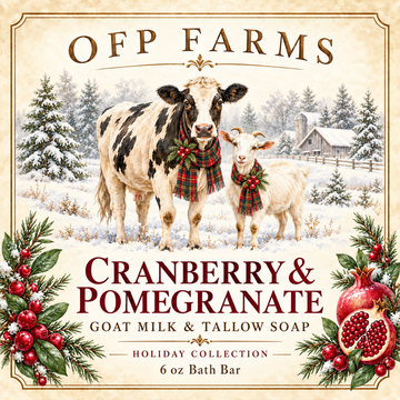 Pre-Order | Cranberry Pomegranate Tallow & Goat Milk Soap