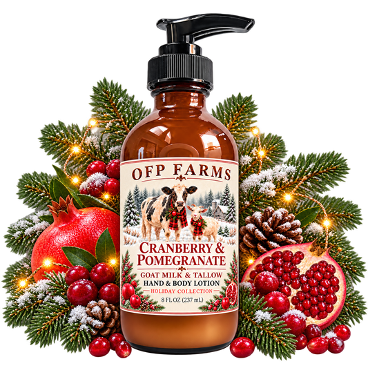 PRE-ORDER Cranberry Pomegranate Tallow & Goat Milk Lotion