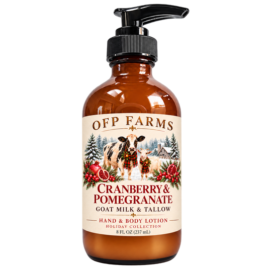 PRE-ORDER Cranberry Pomegranate Tallow & Goat Milk Lotion