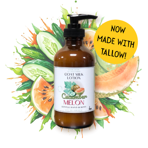 Cucumber Melon, Goat Milk & Tallow Hand and Body Lotion