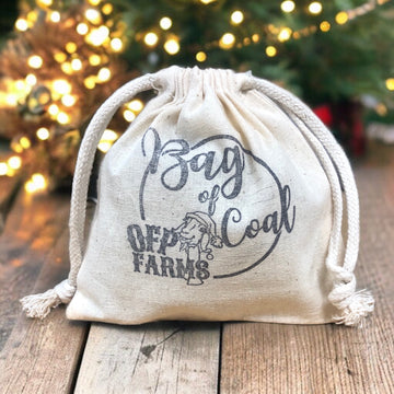 Bag of Coal, Gift Bag, Goat Milk Soap