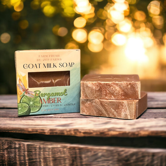 Bergamot and Amber, Goat Milk Soap