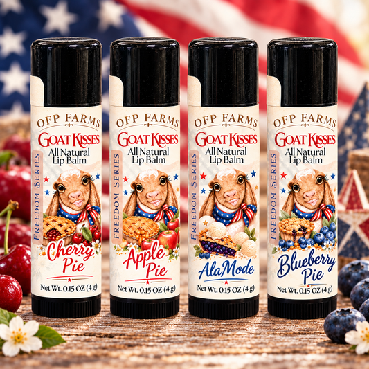 Goat Kisses Lip Balm 4-Pack | Freedom Smack Pack