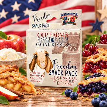 Goat Kisses Lip Balm 4-Pack | Freedom Smack Pack