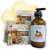 Farm Basics - Boxed Set -SPRING | 2 Goat Milk and Tallow Soaps, 1 Full Size Lotion, 1 Lip Balm, 1 Soap Sack