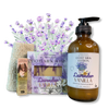 Small Farm Big Love, Mini Farm Bundle: SPRING One Goat Milk and Tallow Soap, 1 Full Size Lotion, 1 Lip Balm, 1 Soap Sack