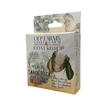 Goat Kisses(TM), Goat Milk Lip Balm, 4 Smack Pack, Variety Pack