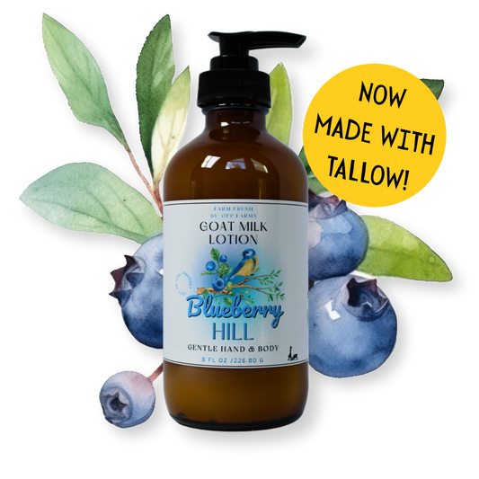 Blueberry Hill, Goat Milk and Tallow Hand and Body Lotion