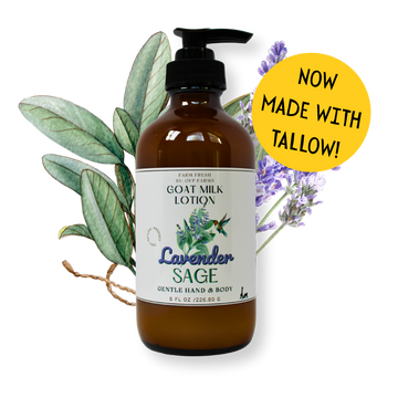 Lavender Sage, Goat Milk & Tallow Hand and Body Lotion