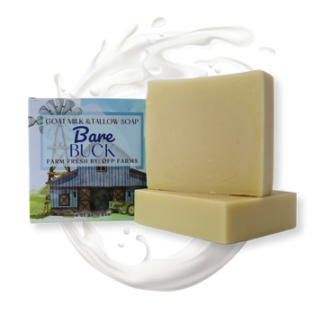 Bare Buck, Unscented Tallow and Goat Milk Soap