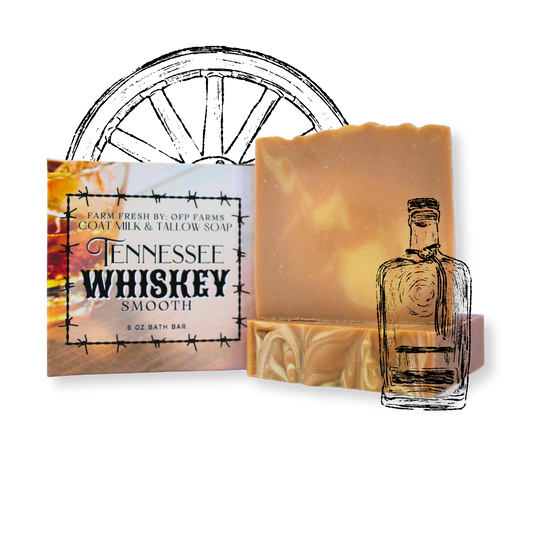 Tennessee Whiskey, Tallow and Goat Milk Soap