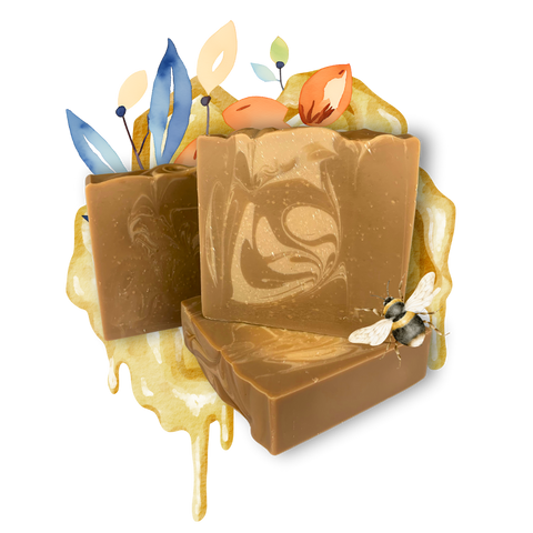 Honey and Almond, Tallow and Goat Milk Soap (BANDED)