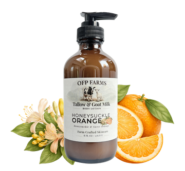 Honeysuckle Orange, Tallow & Goat Milk Body Lotion