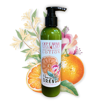 Honeysuckle Orange, Goat Milk & Tallow Hand and Body Lotion
