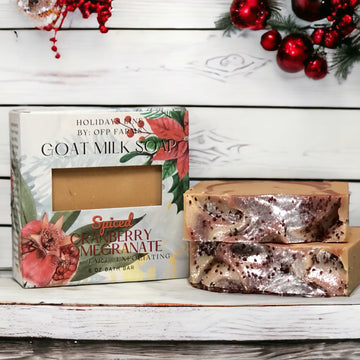Spiced Cranberry Cocktail, 6 oz Goat Milk Soap, Holiday