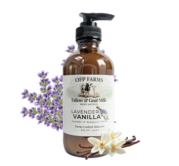 Lavender and Vanilla, Tallow & Goat Milk Hand and Body Lotion