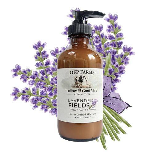 Lavender Fields, Tallow & Goat Milk Body Lotion