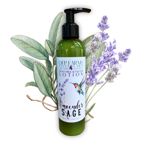 Lavender Sage, Goat Milk & Tallow Hand and Body Lotion