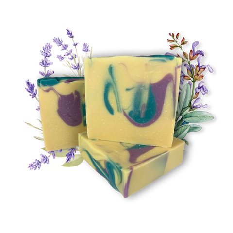 Lavender Sage, Tallow and Goat Milk Soap