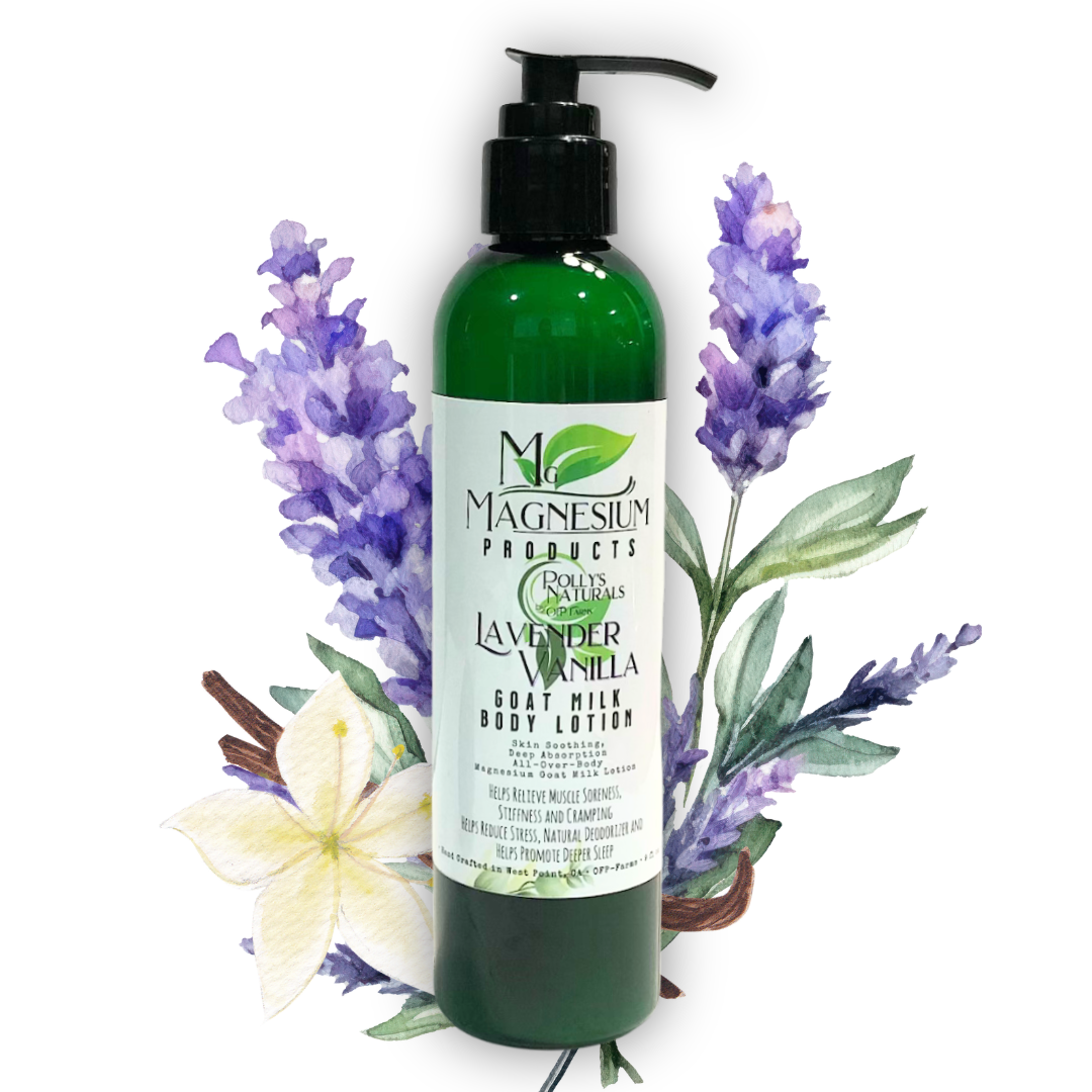 Magnesium Goat Milk Body Lotion, Sleep, Body Wellness, Arthritis, Plantar Fasciitis