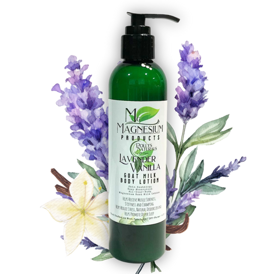 Magnesium Goat Milk Body Lotion, Sleep, Body Wellness, Arthritis, Plantar Fasciitis