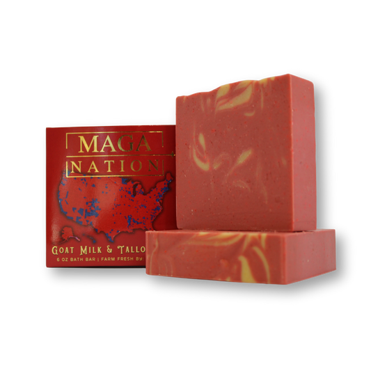 MAGA NATION, TRUMP #47, 6 oz Tallow and Goat Milk Soap