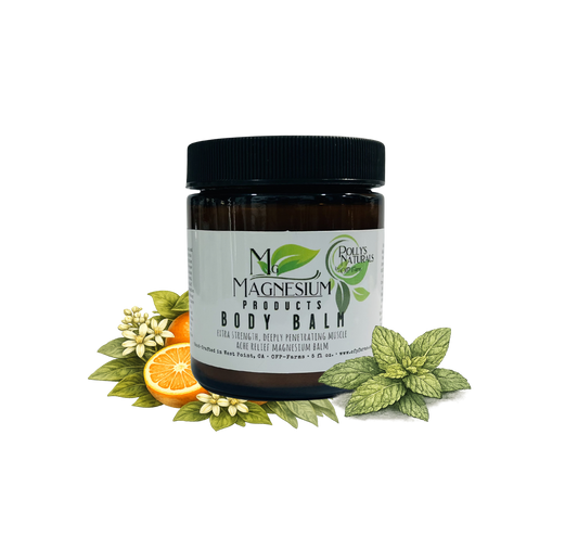 Magnesium All Natural Body Balm, Sleep, Wellness, Arthritis, Plantar Fasciitis, 5 oz