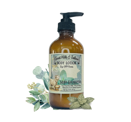 Mint Eucalyptus, Goat Milk & Tallow Hand and Body Lotion