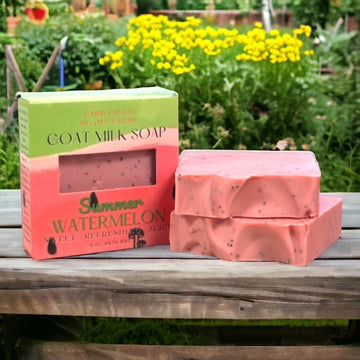 Summer Watermelon, 6 oz Goat Milk Soap