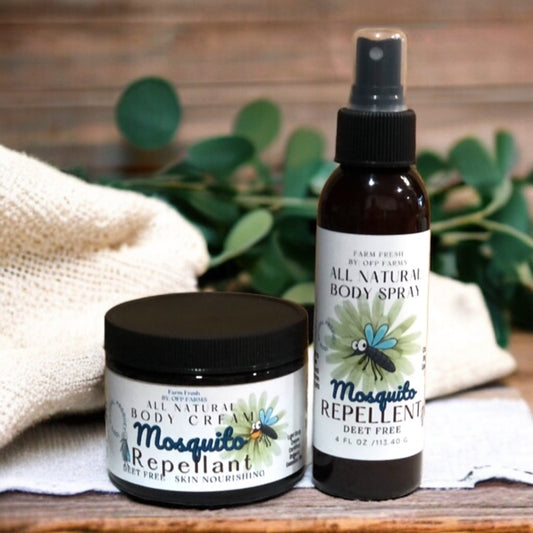 Mosquito Repellent 4 oz Spray & Body Cream Set, by: OFP