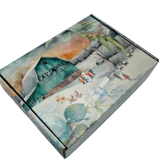 Small Farm Big Love, Mini Farm Bundle: One Goat Milk and Tallow Soap, 1 Full Size Lotion, 1 Lip Balm, 1 Soap Sack