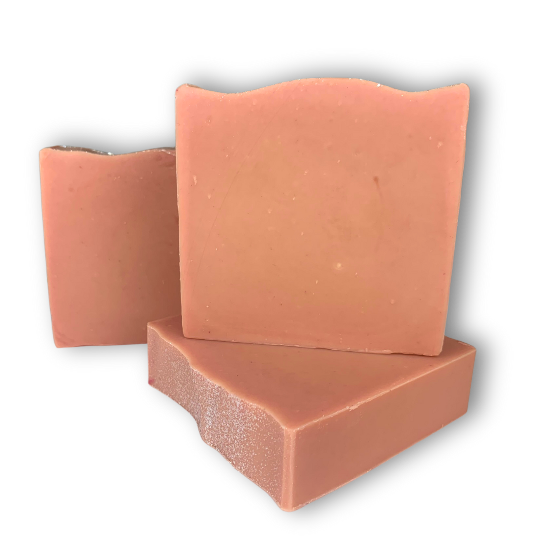 Pink Champagne Sparkle, Tallow and Goat Milk Soap | new size