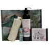 Small Farm Big Love, Mini Farm Bundle: One Goat Milk and Tallow Soap, 1 Full Size Lotion, 1 Lip Balm, 1 Soap Sack