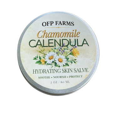Salve, Chamomile and Calendula, 2 oz, Hydrating Skin Salve | Soothes | Anti Inflammatory