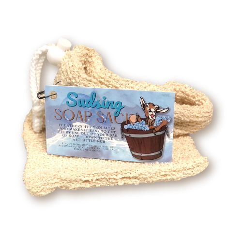 Scrubby- Exfoliating Soap Sack, All Natural, Use Soap to the Last Drop Sack