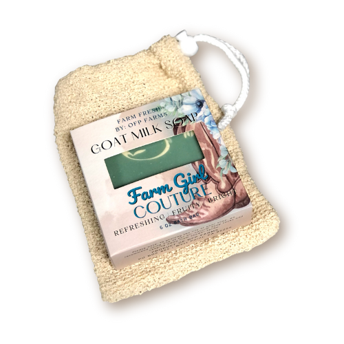 Scrubby- Exfoliating Soap Sack, All Natural, Use Soap to the Last Drop Sack