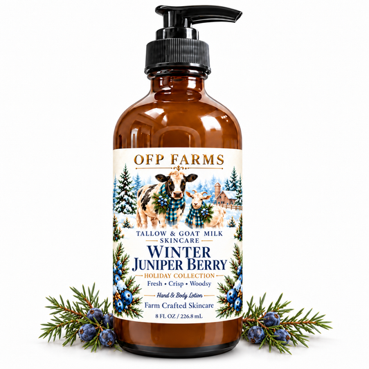 Winter Juniper Berry Tallow & Goat Milk Body Lotion