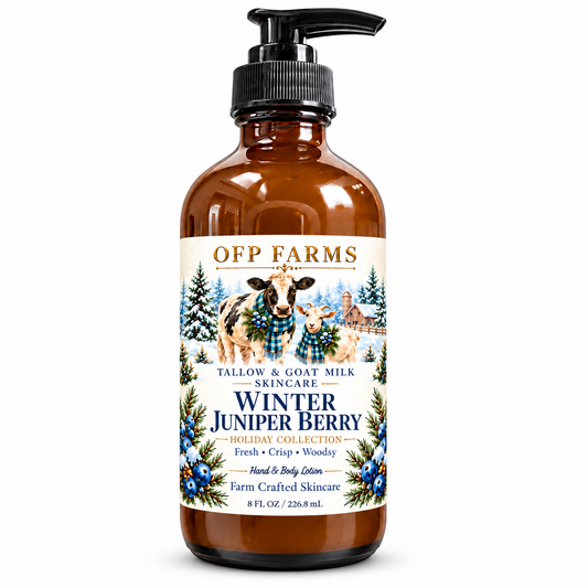 Winter Juniper Berry Tallow & Goat Milk Body Lotion