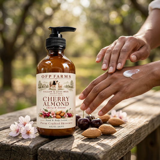 Cherry Almond lotion outdoor application draft