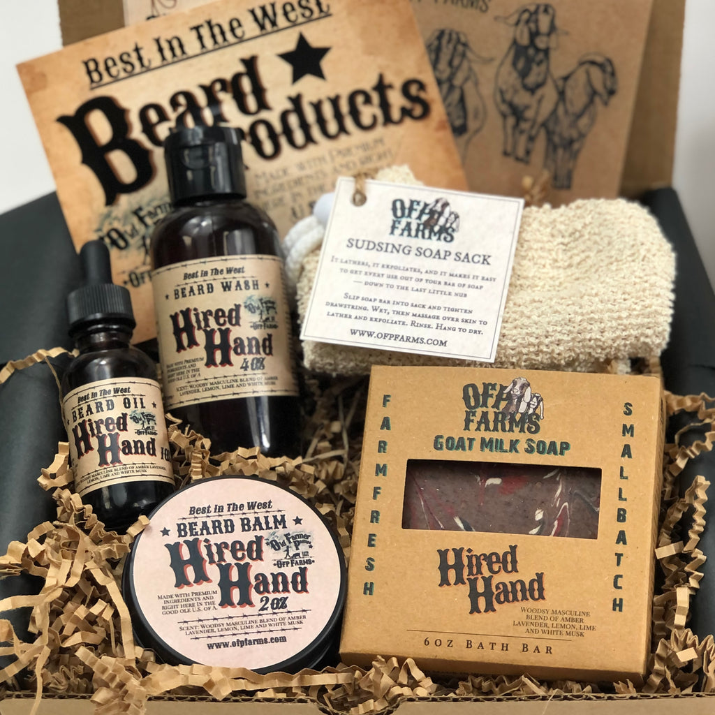 Men's Beard and Bath Set, Gift Set Box